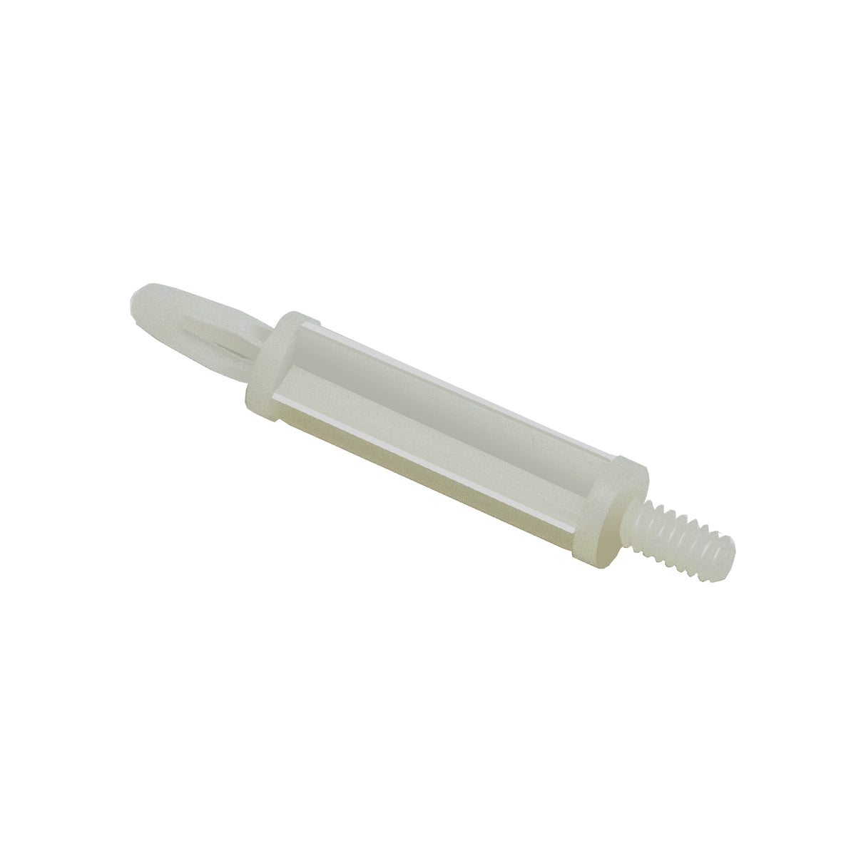 Nylon Standoff 1 inch Tall w/ 6-32 Thread and 4mm Snap Lock