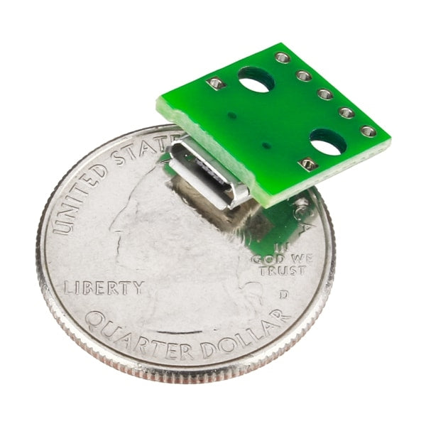USB Micro-B Breakout Board