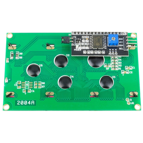 2004 (20x4) Character Green LCD with I2C Backpack