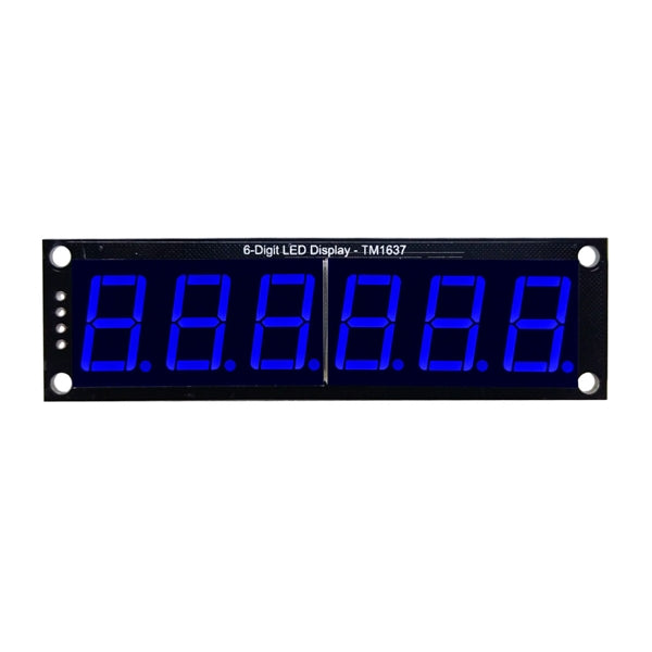 RobotDyn TM1637 6 Digit LED Display with 0.56" Digits