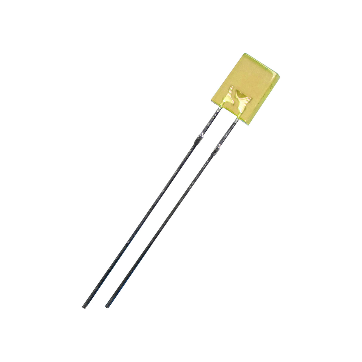 Yellow 2 x 5mm Rectangular LED