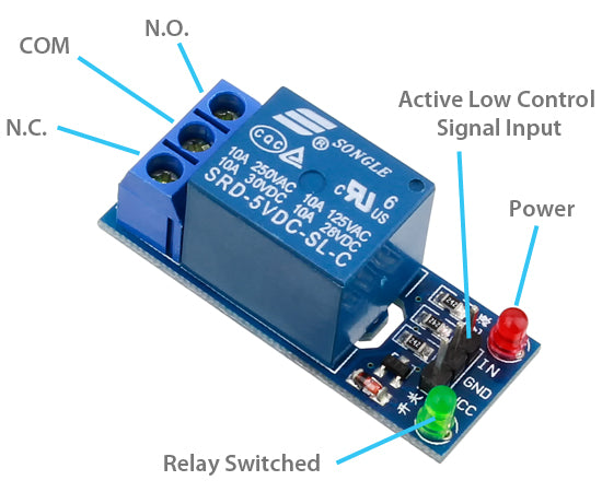 1 Channel Relay Module (Active Low Control)