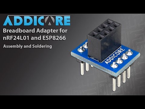 nRF24L01+ and ESP8266 Breadboard Adapter (BB-ADTR)