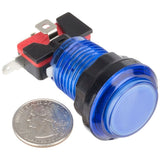 Blue LED Illuminated Arcade Push Button