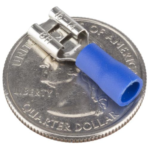Female Quick Disconnect - 1-4" Blue (16-14 AWG)