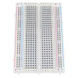 Transparent Clear Breadboard 400 Tie-Points 4 Power Rails