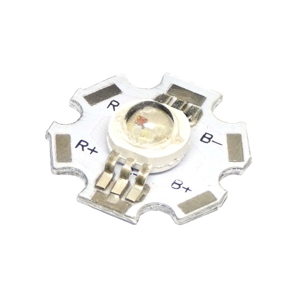 3W RGB LED on star board heatsink. High intensity RGB LED module. 3W ...