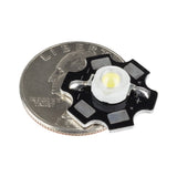 3W Cold White LED on Star Board Heatsink